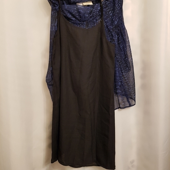 Lucky Brand women's blue lined gauze size small dress NWT - Picture 10 of 11
